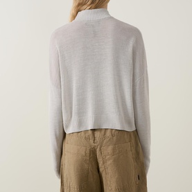 Fine Knit Zip Sweater