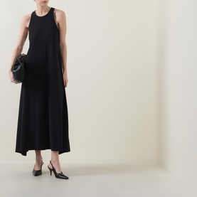 Pleated Flared Dress