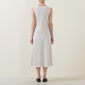 Drawcord Pocket Flared Dress