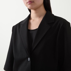 Single-Breasted Cropped Blazer