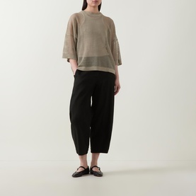 Sheer Stripe Knit Top