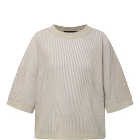 Sheer Stripe Knit Top