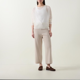 Rolled Fine Knit Sweater