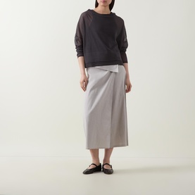 Rolled Fine Knit Sweater