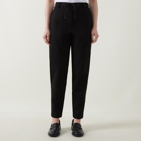 Drawstring Straight Leg Trousers