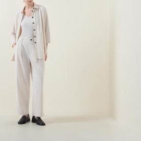 High-Rise Straight Leg Trousers