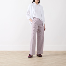 Romie Mid-Rise Wide Leg Trousers