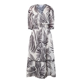 July Painted Leaf Dress
