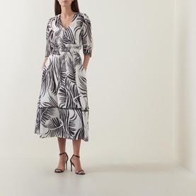 July Painted Leaf Dress