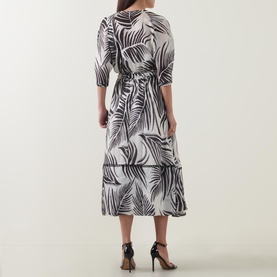 July Painted Leaf Dress