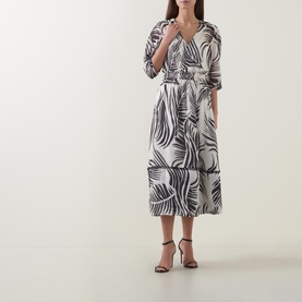 July Painted Leaf Dress
