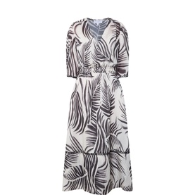 July Painted Leaf Dress