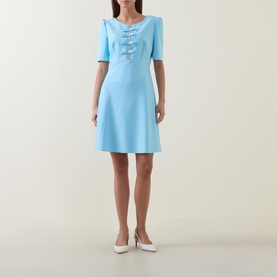 Jubilee Bow-Detail Mini Dress