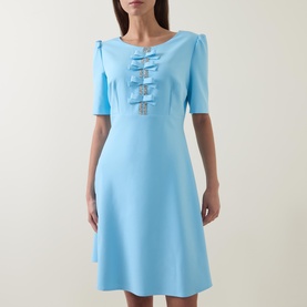 Jubilee Bow-Detail Mini Dress