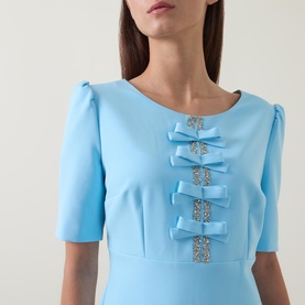 Jubilee Bow-Detail Mini Dress