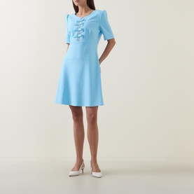 Jubilee Bow-Detail Mini Dress