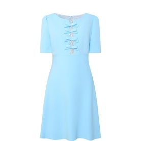 Jubilee Bow-Detail Mini Dress