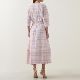 July Bubble Check Print Dress