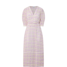 July Bubble Check Print Dress