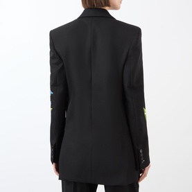 Boyfriend Double-Breasted Embroidered Blazer