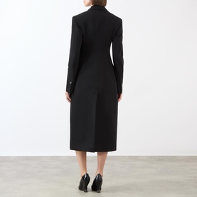 Double-Breasted Embroidered Peacoat