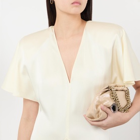 Asymmetric Hem Flared Dress