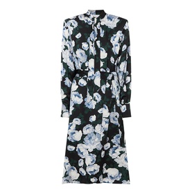 Floral Tie-Fastening Wrap Dress