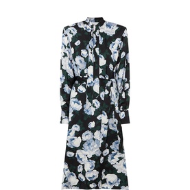 Floral Tie-Fastening Wrap Dress