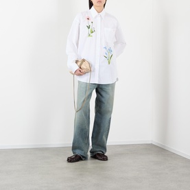 Embroidered Logo Floral Shirt