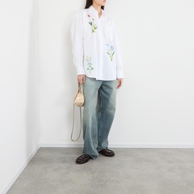 Embroidered Logo Floral Shirt