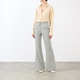 Mid-Rise Bootcut Trousers