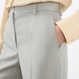 Mid-Rise Bootcut Trousers