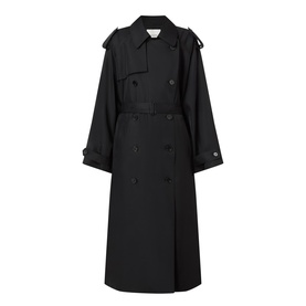 Veyron Double-Breasted Twill Trench Coat