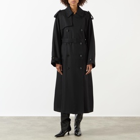 Veyron Double-Breasted Twill Trench Coat