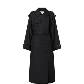 Veyron Double-Breasted Twill Trench Coat