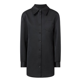 Akita Satin Cinched Shirt Dress
