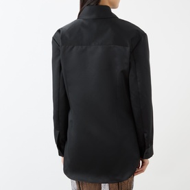 Akita Satin Cinched Shirt Dress