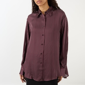Peri Striped Sheer Fluid Shirt