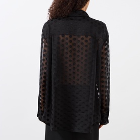 Peri Tie-Neck Polka Dot Blouse