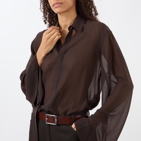 Verlin Sheer Chiffon Shirt