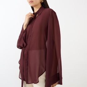 Verlin Sheer Chiffon Shirt