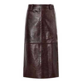 Taney Croc Pencil Skirt