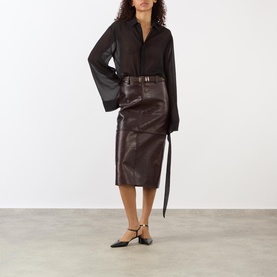 Taney Croc Pencil Skirt