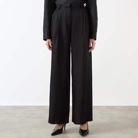 Marfa Pleated Fluid Twill Trousers