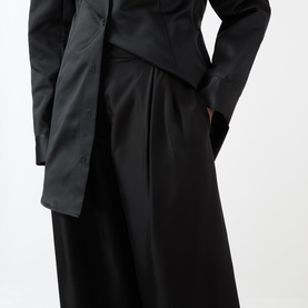 Marfa Pleated Fluid Twill Trousers