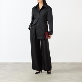 Marfa Pleated Fluid Twill Trousers