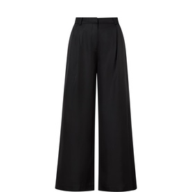 Marfa Pleated Fluid Twill Trousers
