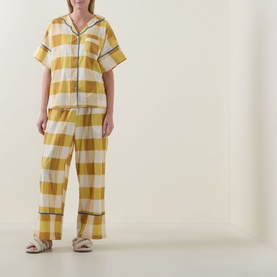 Classic Gingham Seersucker Pyjama Set
