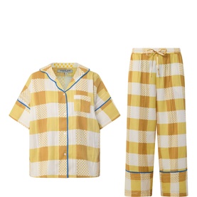 Classic Gingham Seersucker Pyjama Set