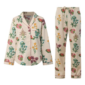 Classic Wallpaper Floral Long Pyjama Set